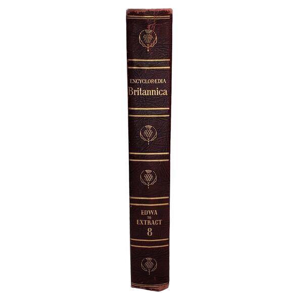 1959 Edition Encyclopedia Britannica Vtg HC Volume 8 EDWA to EXTRACT Educational - Picture 1 of 10